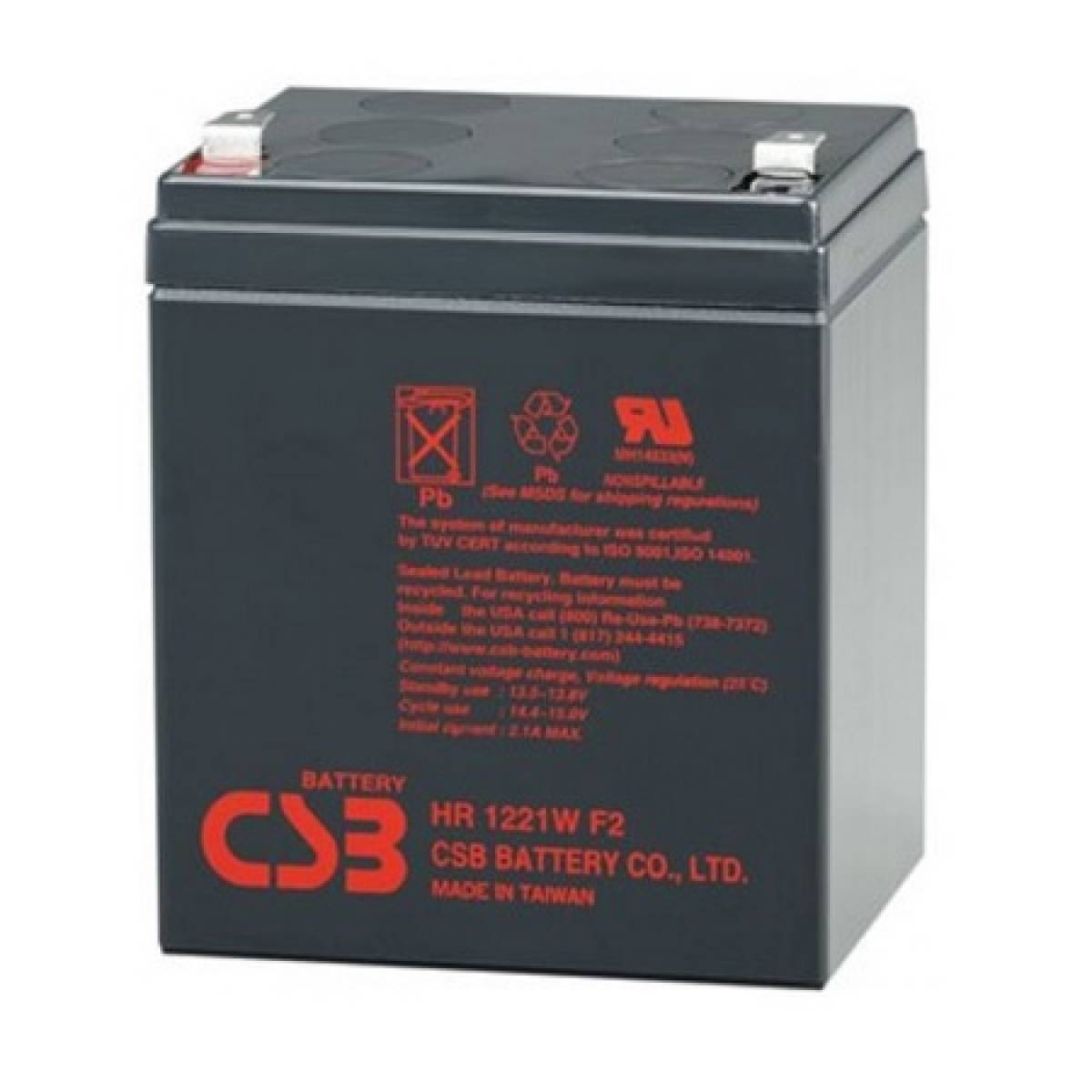 Baterias CSB 12V5Ah - Vida útil até 5 anos*